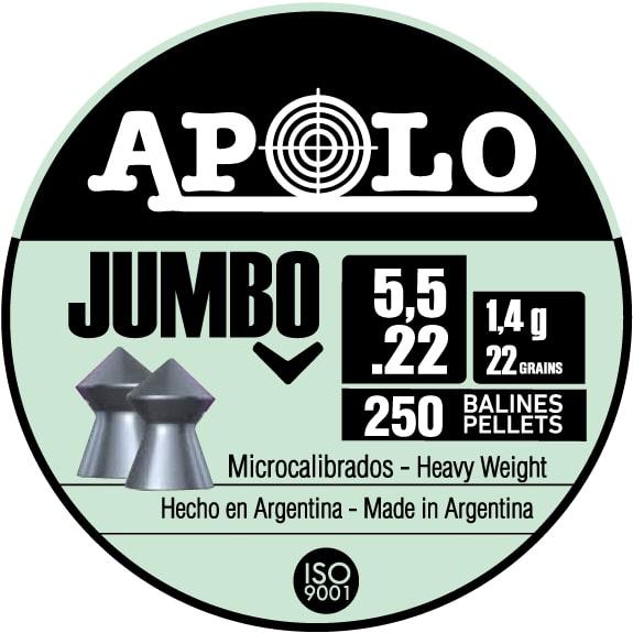 Hatsan Apolo Jumbo .22 Caliber 22 Grain Air Rifle Pellets 250/ct for High-Power Airguns