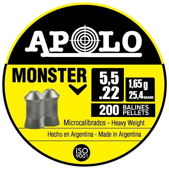Hatsan Apolo Monster .22 Caliber 25.4 Grain Air Rifle Pellets 200/ct