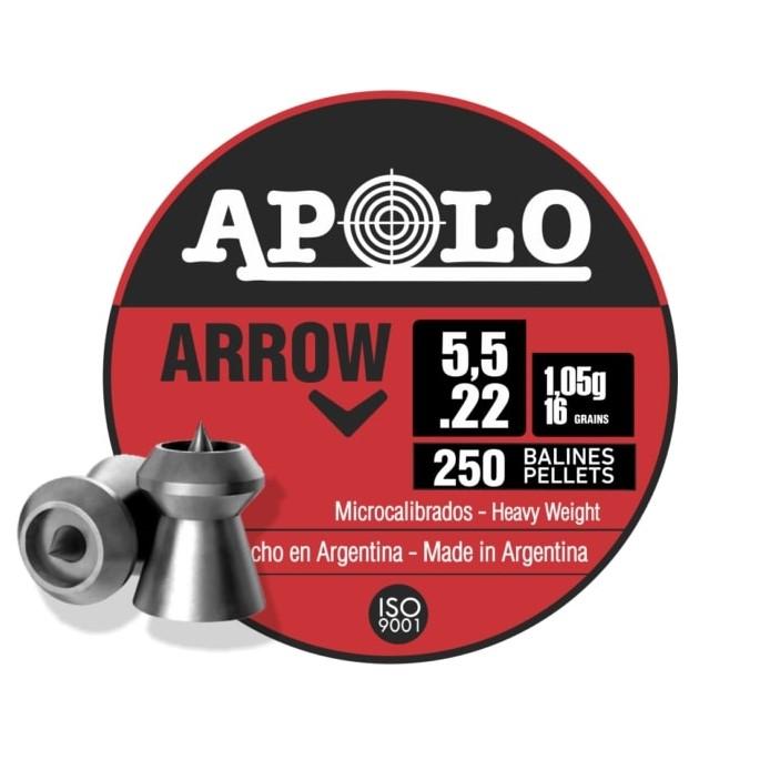 Hatsan Apolo Arrow .22 Caliber 16gr Air Rifle Pellets 250/Tin