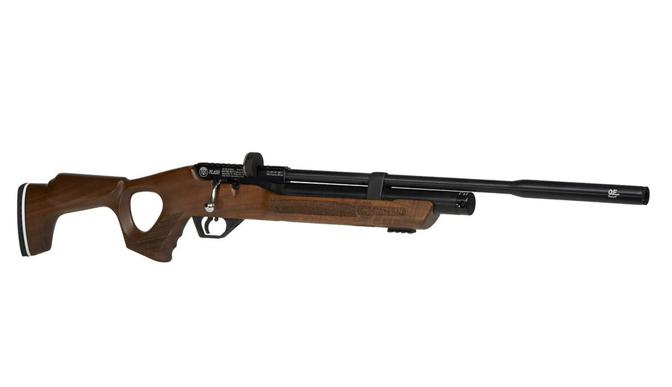 Hatsan Flash Wood QE Air Rifle .22 Cal 1120fps Turkish Walnut Thumbhole Stock
