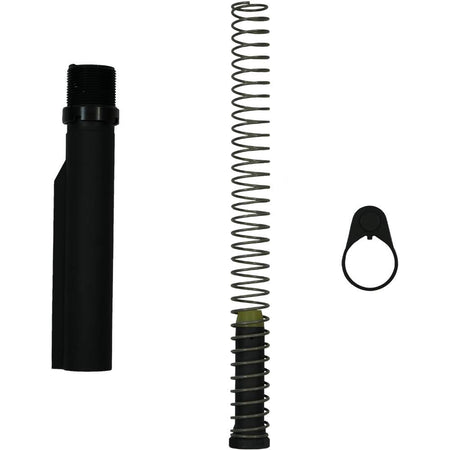 Alex Pro Firearms Black Mil Spec Buffer Tube Assembly for AR Rifles