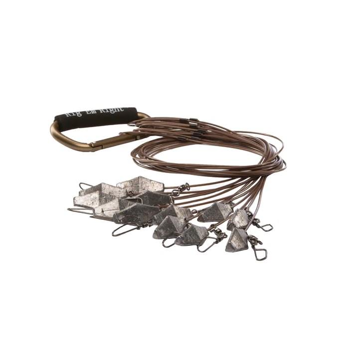 Rig'Em Right Xtreme Coated Cable Decoy Anchor 54" 6oz Pack of 12