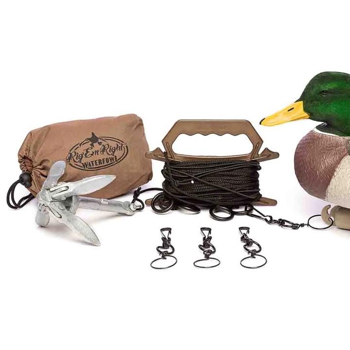Rig'Em Right Step-Up Jerk Rig Duck Decoy Motion Device with Anchor