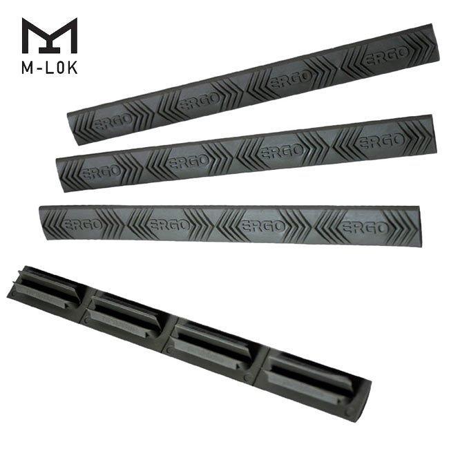 ERGO Modular 4-Slot WedgeLock Rail Cover 4pk Black M-LOK