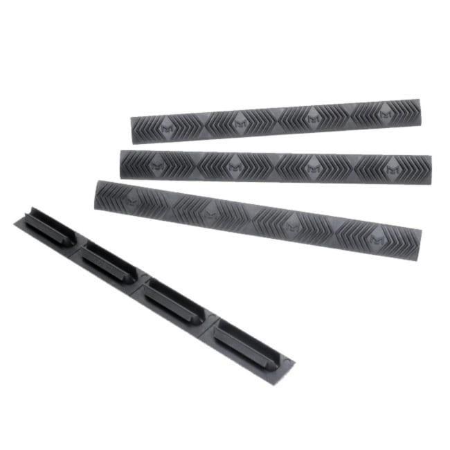 Ergo Wedgelok 4-Pack M-LOK Rail Covers in Graphite Grey - Low Profile