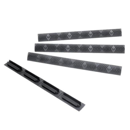 Ergo Wedgelok 4-Pack M-LOK Rail Covers in Graphite Grey - Low Profile