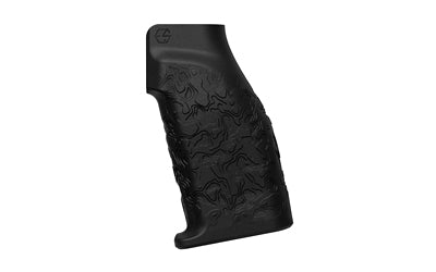 ESD Granite Grip AR15/AR10 Topo Texture Pistol Grip, Black, 3D Printed Nylon 12