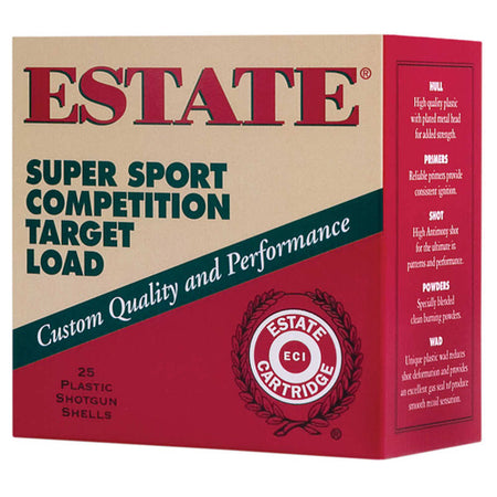 Estate Cartridge 12 Gauge SS12L7.5 Super Sport Competition Target 2.75" 1-1/8oz 7.5 Shot