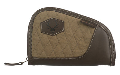 Evolution Outdoor President Series 8" Pistol Case with Antique Brass Hardware, Brown, 44376-EV