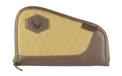 Evolution Outdoor President Series 12" Pistol Case with Antique Brass Hardware, Brown, 44377-EV