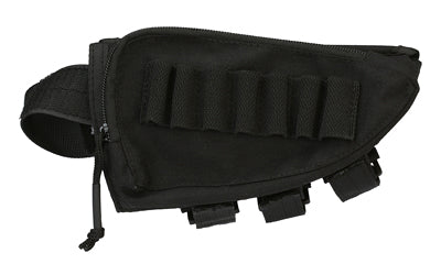 Evolution Outdoor Tactical Cheek Rest and Ammo Carrier for Rifle Buttstocks, Polyester, Black, 51322-EV