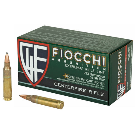 Fiocchi .223 Remington 223B50 Field Dynamics Pointed Soft Point PSP 55 Grain