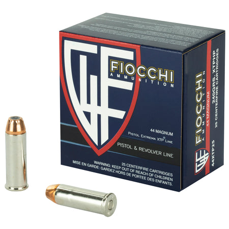 Fiocchi .44 Magnum 44XTP25 Hyperformance Hornady XTP Hollow Point HP 240 Grain