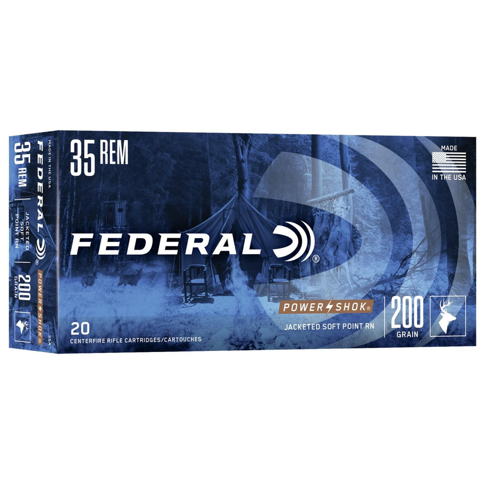 Federal .35 Remington 35A PowerShok Soft Point SP 200 Grain