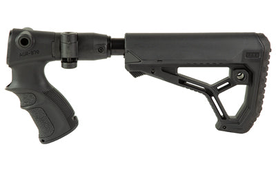 FAB Defense M4-Style Folding Buttstock with Shock Absorber for Remington 870 Shotgun, Black