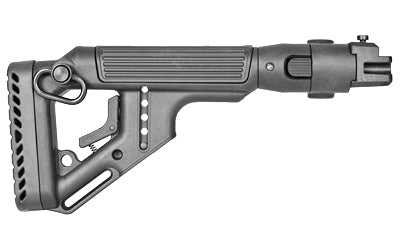 FAB Defense UAS-Style Left-Folding AK/AKM Stock with QD Sling Swivel Connectors and Rubber Butt Pad, Black