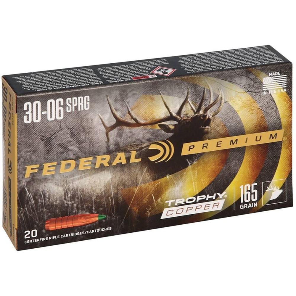 Federal .30-06 Springfield P3006TC2 Premium Copper 165 Grain