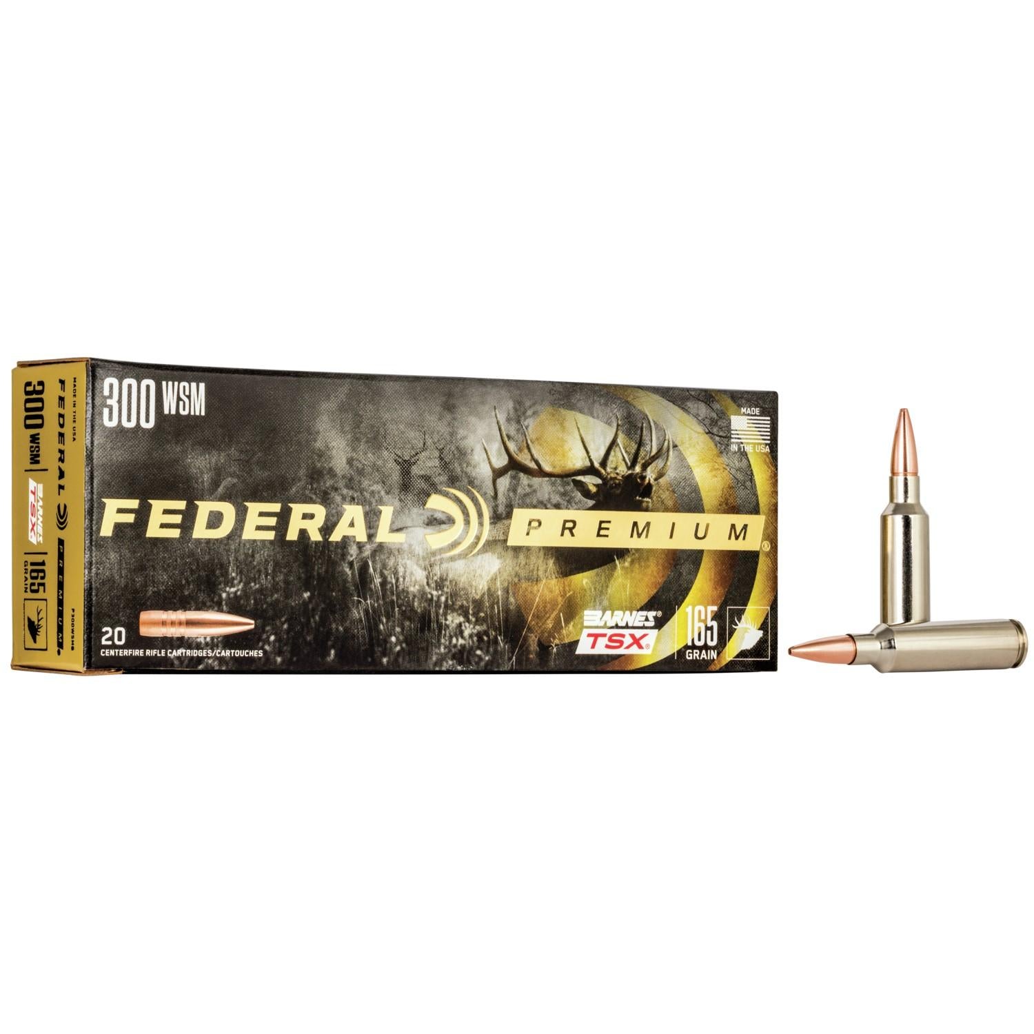 Federal .300 WSM P300WSMG Premium Barnes TSX 165 Grain