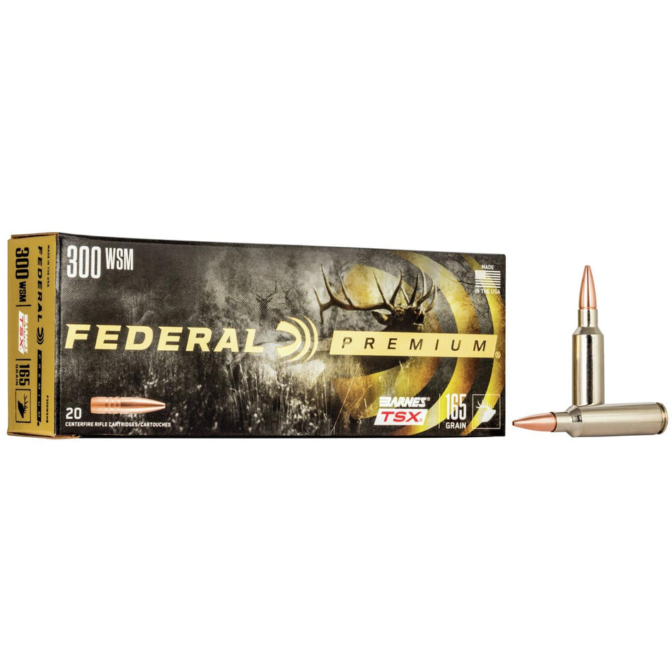 Federal .300 WSM P300WSMG Premium Barnes TSX 165 Grain