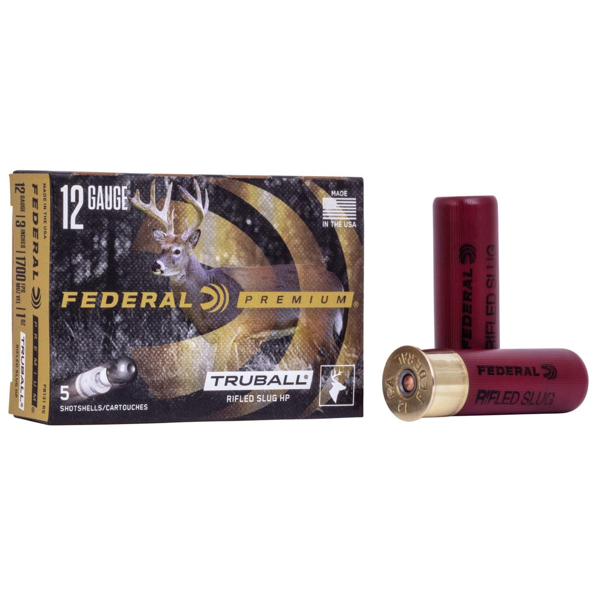 FEDERAL PREMIUM VITAL-SHOK RIFLED SLUGS 12GA 3 MAX 1OZ TRUBALL HP