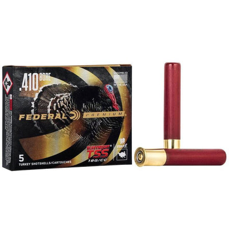 Federal .410 Bore Shotgun Shells Premium Heavyweight TSS FliteControl Flex Wad Turkey #9.5 13/16 oz 3 in