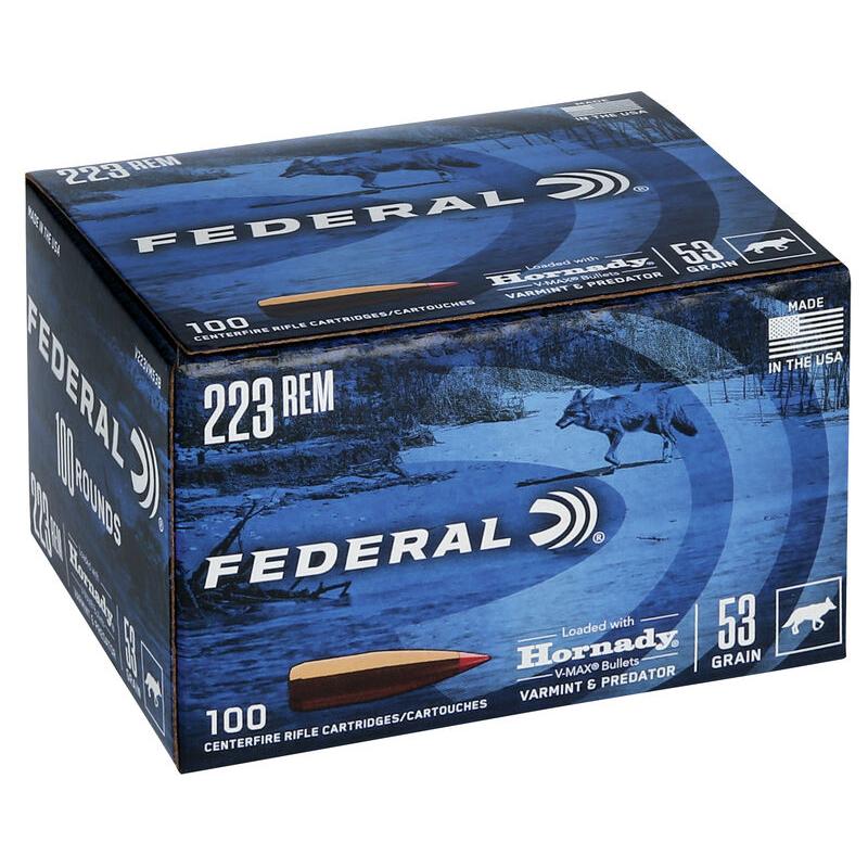 Federal Varmint   Predator  223 Remington 53 Gr PolyTip