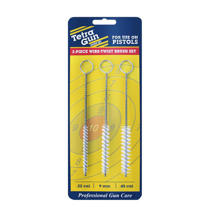 Tetra Gun Wire Twist Brush Set 3-Piece .22/9mm/.45