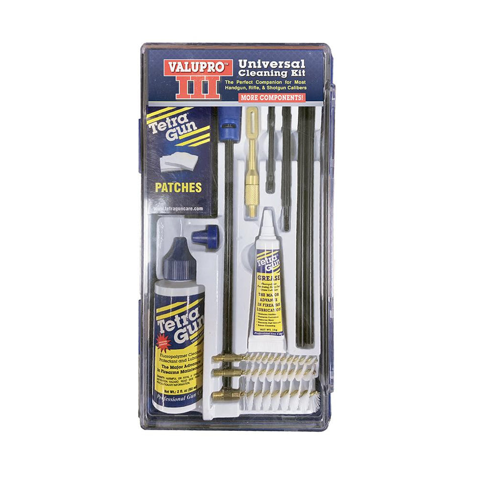 Tetra ValuPro III Gun Cleaning Kit Universal for Rifle Handgun and Shotgun