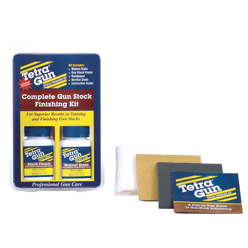 Tetra Gun Complete Stock Finish Kit with Stain and Sandpaper