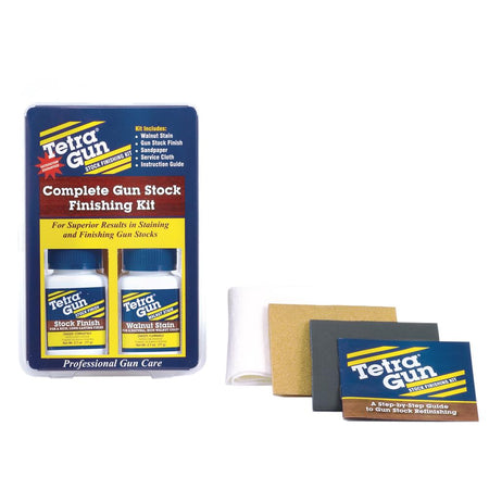 Tetra Gun Complete Stock Finish Kit with Stain and Sandpaper