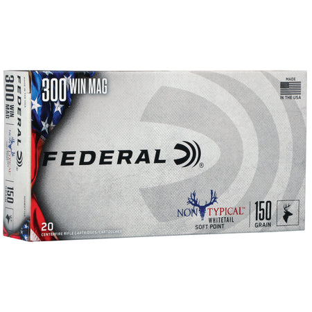 Federal .300 Winchester Mag Rifle Ammo Non-Typical Soft Point JSP 150 grain 