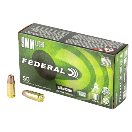 American Eagle 9mm Luger/Parabellum BC9H1 BallistiClean Reduced Hazard Training Lead-Free Frangible 100 Grain