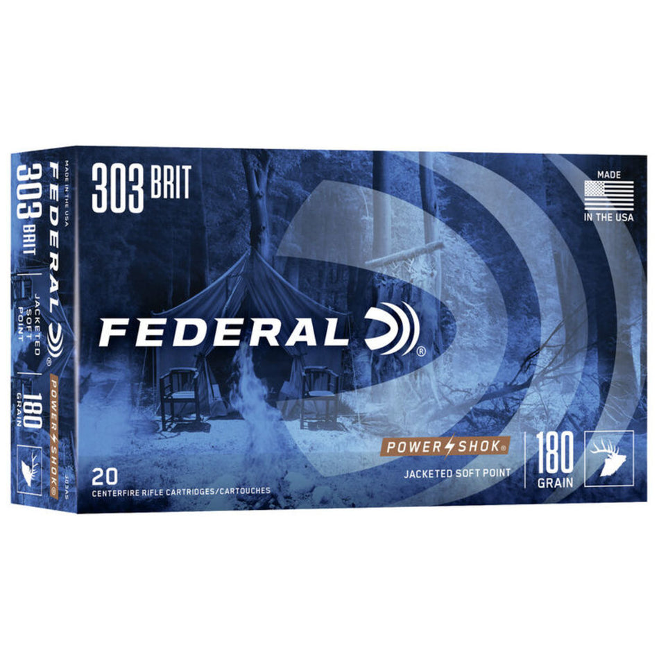 Federal Power-Shok .303 British 180 Gr JSP