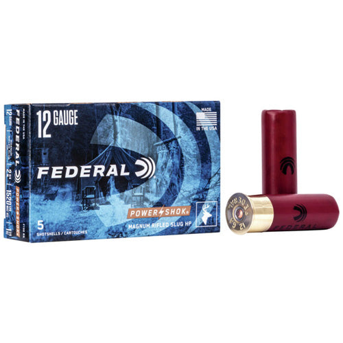 Federal 12 Gauge F130RS Power-Shok Shotshell 2.75" 1-1/4oz Rifled Slug