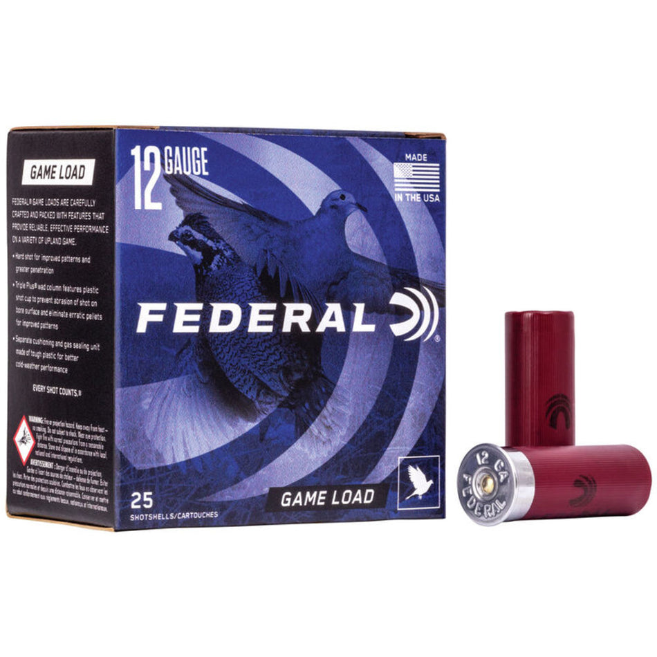 Federal 12 Gauge H1218 Game-Shok Upland 2.75" 1oz 8 Shot