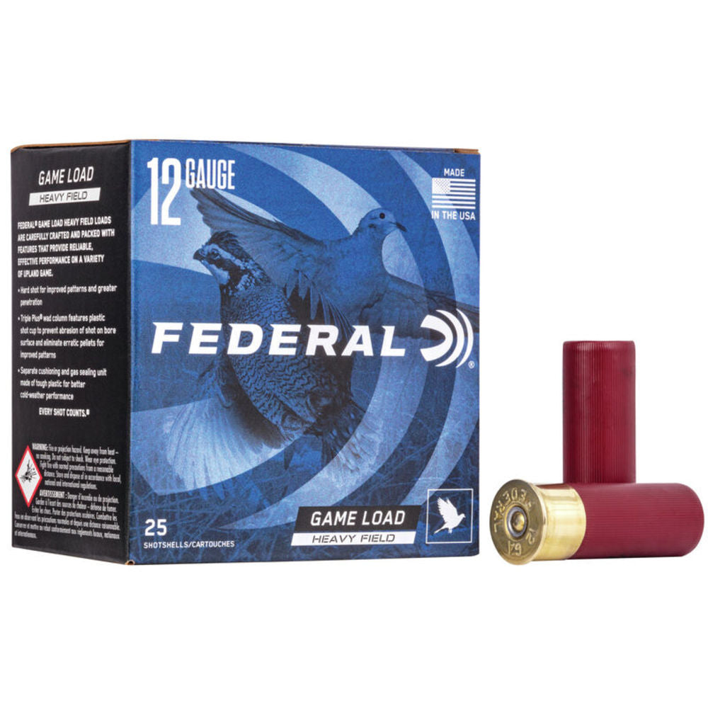 Federal 12 Gauge H1238 Game-Shok Heavy Field 2.75" 1-1/8oz 8 Shot