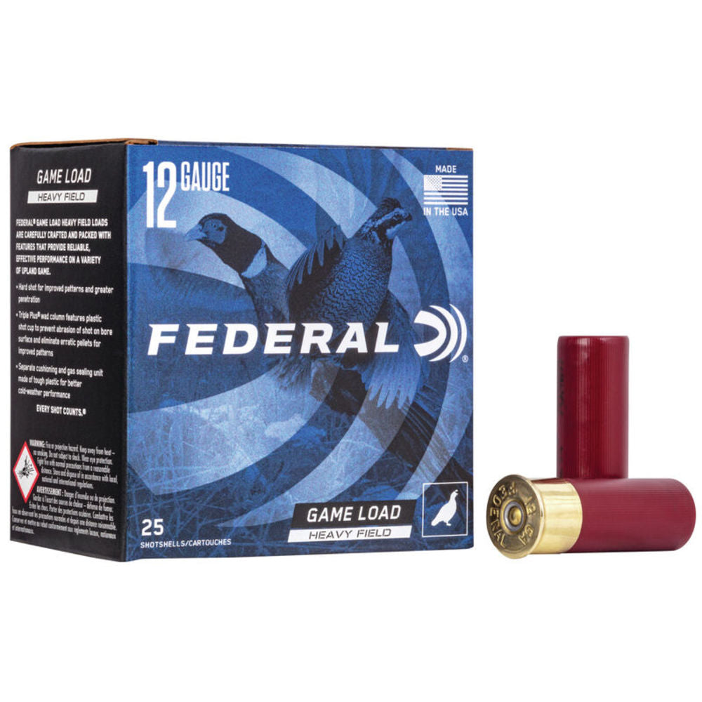 Federal 12 Gauge H1254 Game-Shok Heavy Field 2.75" 1-1/4oz 4 Shot