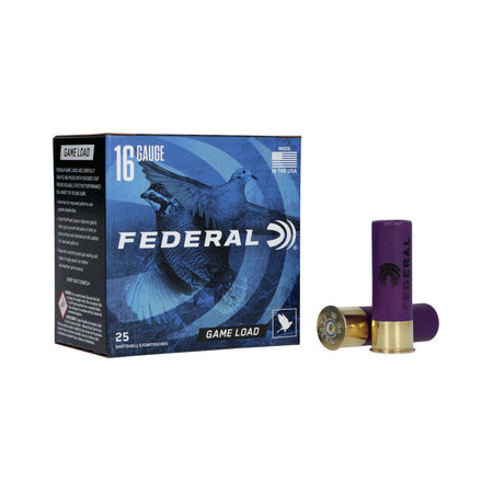 Federal 16 Gauge H1608 Game-Shok Upland 2.75" 1oz 8 Shot