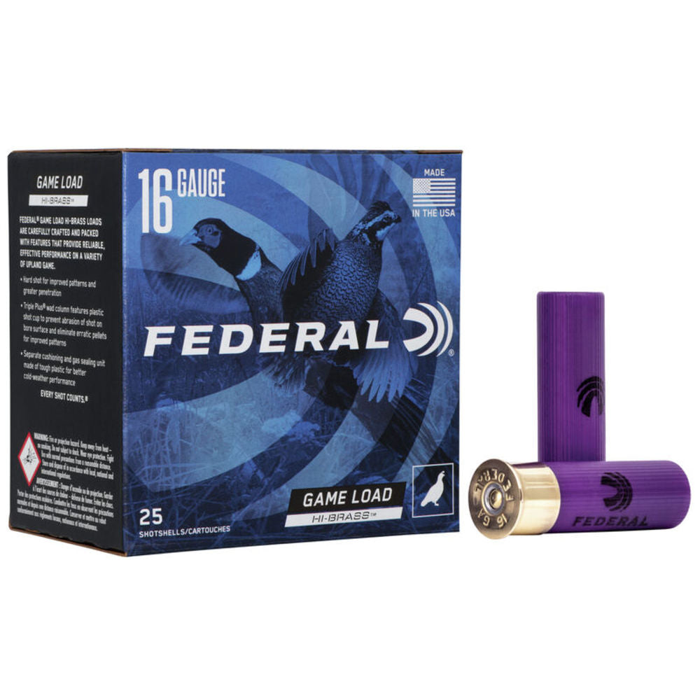 Federal 16 Gauge H1637.5 Game-Shok High Brass 2.75" 1-1/8oz 7.5 Shot