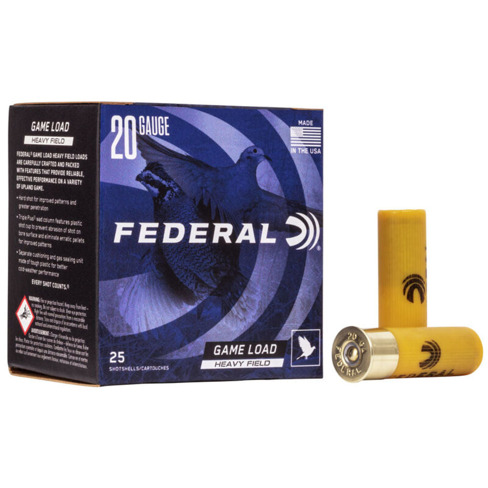 Federal H2026 Game-Shok Heavy Field 20 Gauge 2-3 4 1oz  6 1165 fps