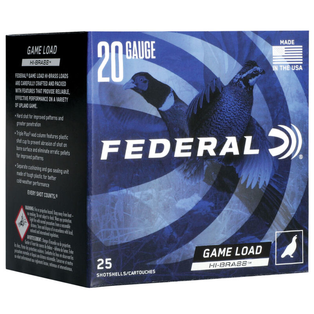 Federal 20 Gauge H2586 Game-Shok High Brass 3" 1-1/4oz 6 Shot