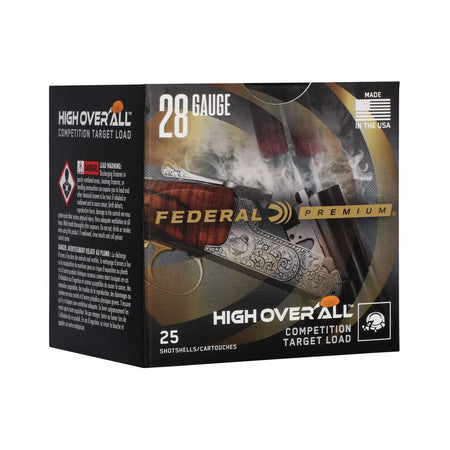 Federal 28 Gauge Shotgun Shells Premium High Over All 1250 #8.5 3/4 oz 2.75 in