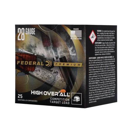Federal 28 Gauge Shotgun Shells Premium High Over All 1250 #9 3/4 oz 2.75 in