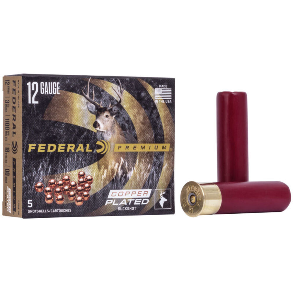 Federal 12 Gauge P135F00 Premium Magnum 3.5" 21/4oz 00 Buck Shot