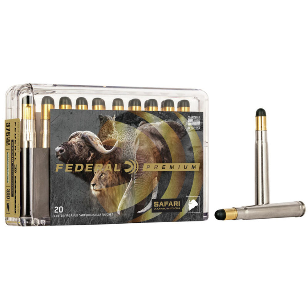 Federal .375 H&H Mag Rifle Ammo Cape-Shok Woodleigh Hydro Solid CSHP 300 grain 