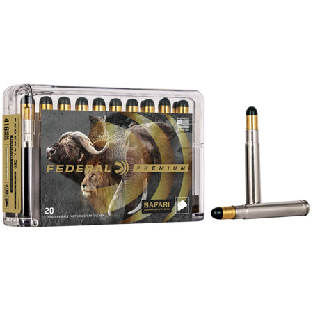 Federal .416 Remington Mag Rifle Ammo Cape-Shok Woodleigh Hydro Solid CSHP 400 grain 