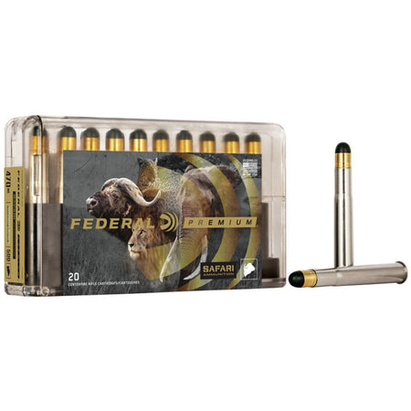 Federal .470 Nitro Express Rifle Ammo Cape-Shok Woodleigh Hydro Solid CSHP 500 grain 
