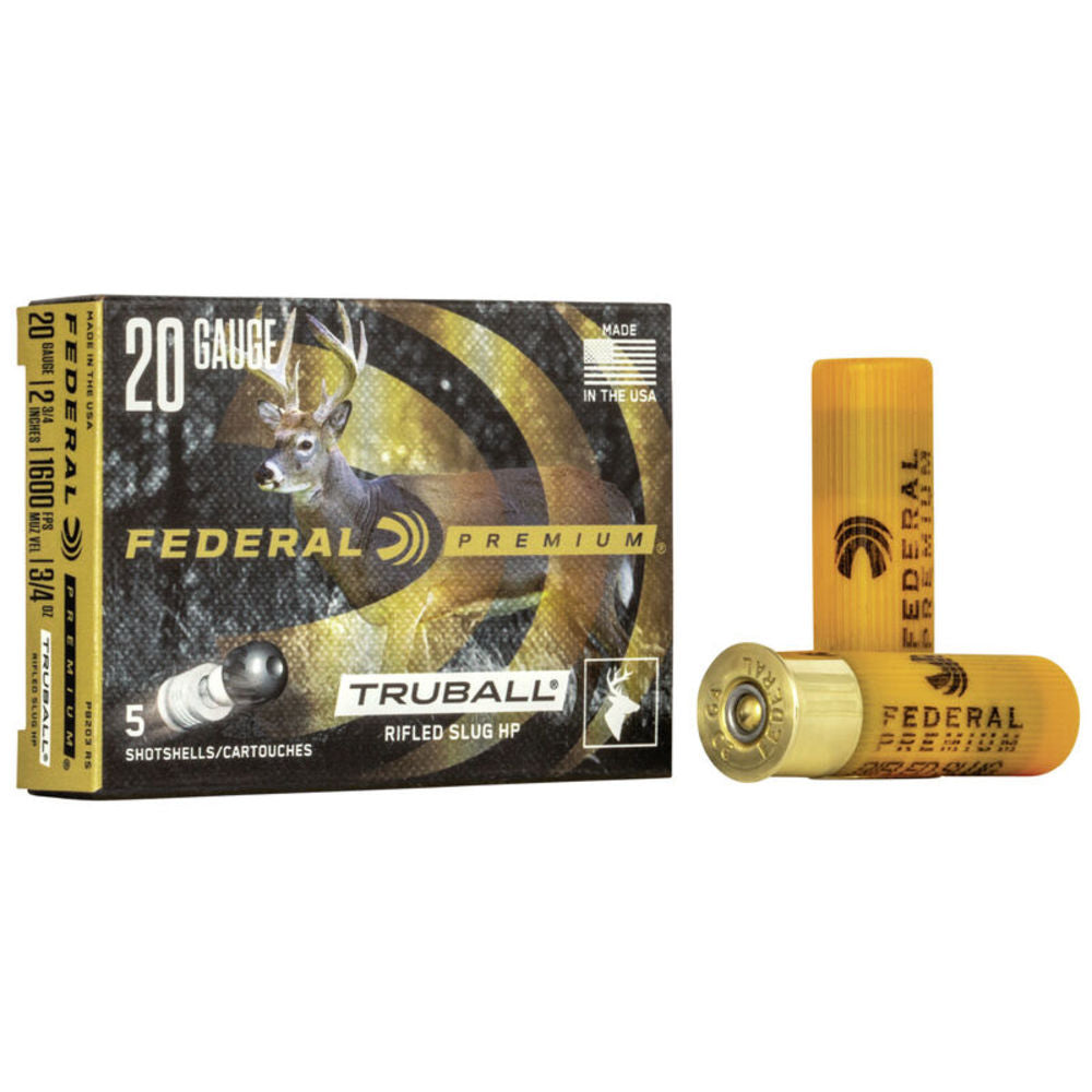 Federal 20 Gauge PB203RS Premium Vital-Shok TruBall 2.75" 3/4oz TruBall
