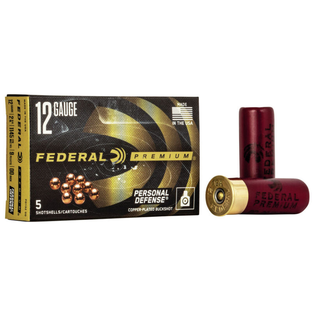 Federal PD13200 Premium Personal Defense 12 Gauge 2-3 4  00 Buck 1145 fps