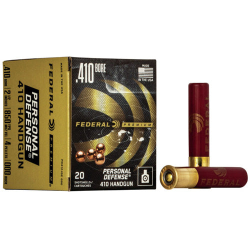 Federal .410 Bore PD412JGE000 Premium Personal Defense 2.5" 7/16oz 000 Buck Shot